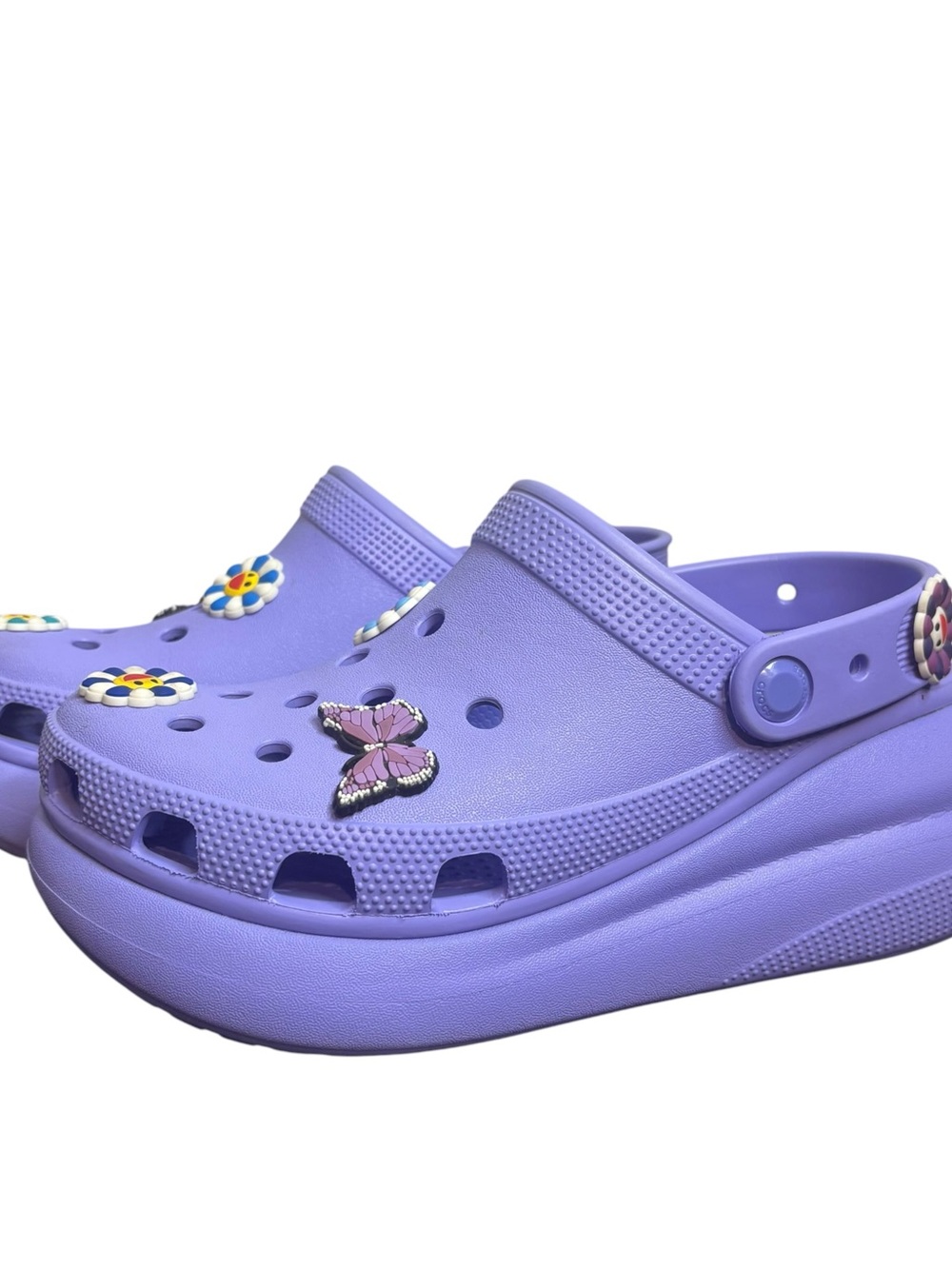 Crocs Classic Crush Clog Platform Lavender Women's Size 8